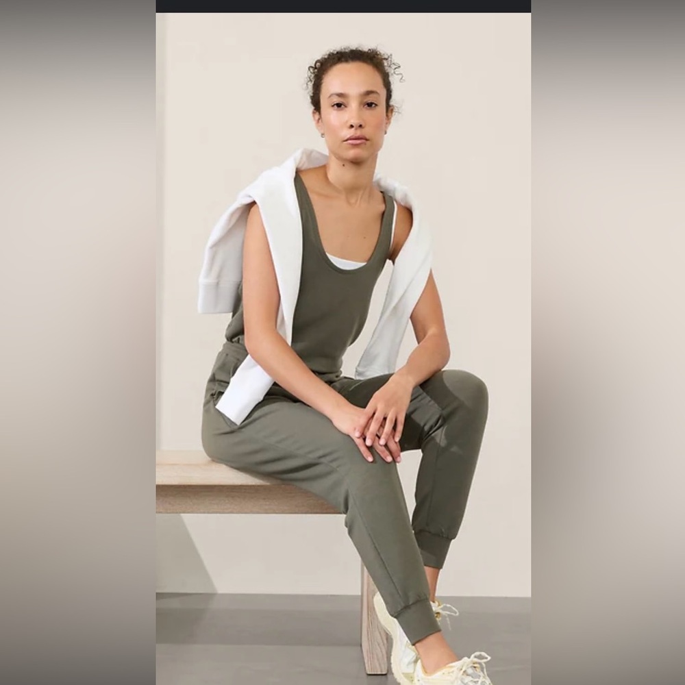Athleta Olive Green Jumpsuit